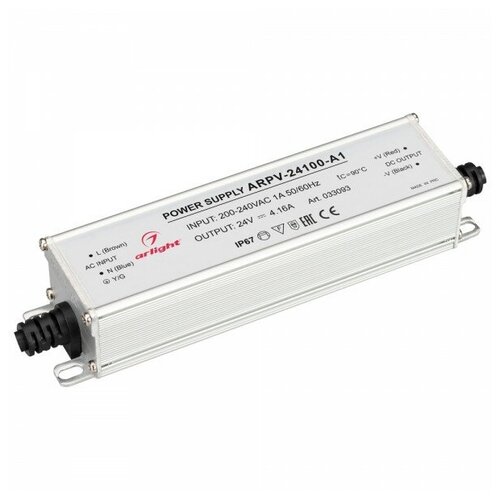 фото Блок питания arpv-24100- a1 (24v, 4.16a, 100w) (arlight, ip67 металл)