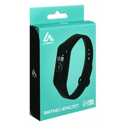 Фитнес-браслет LuazON LF-05 096 цветной дисплей пульсометр оповещения шагомер черный 104800₽