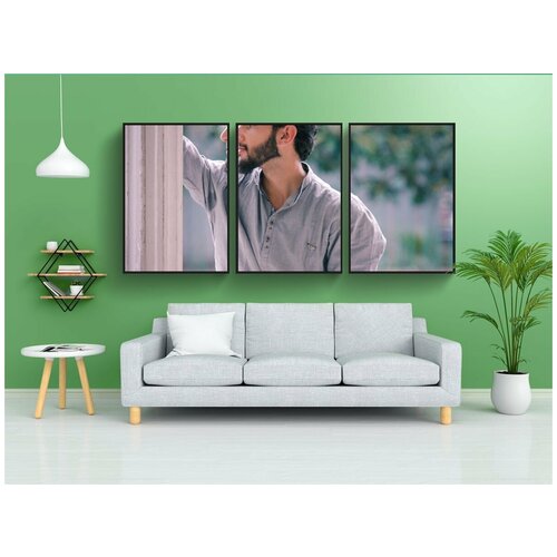 фото Набор модулных постеров для интерьера "мода, стиль, мода мальчики" 60x90 см. в тубусе, без рамки lotsprints