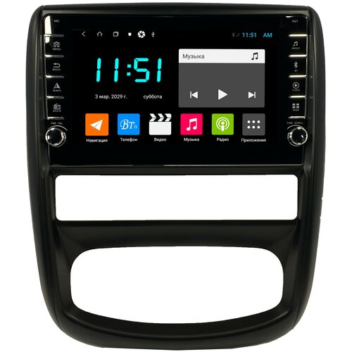 Штатная магнитола Zenith Renault Duster 2010-2015, Android 10, 4/64GB, с крутилками