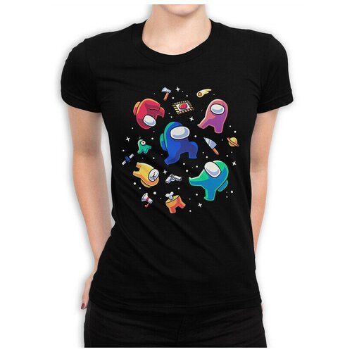 фото Футболка design heroes among us - среди нас женская черная l