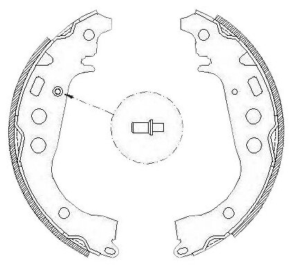 Барабанные тормозные колодки задние Stellox 112 100-SX для Toyota Yaris Verso Toyota Yaris Toyota Echo Toyota Verso (4 шт.)