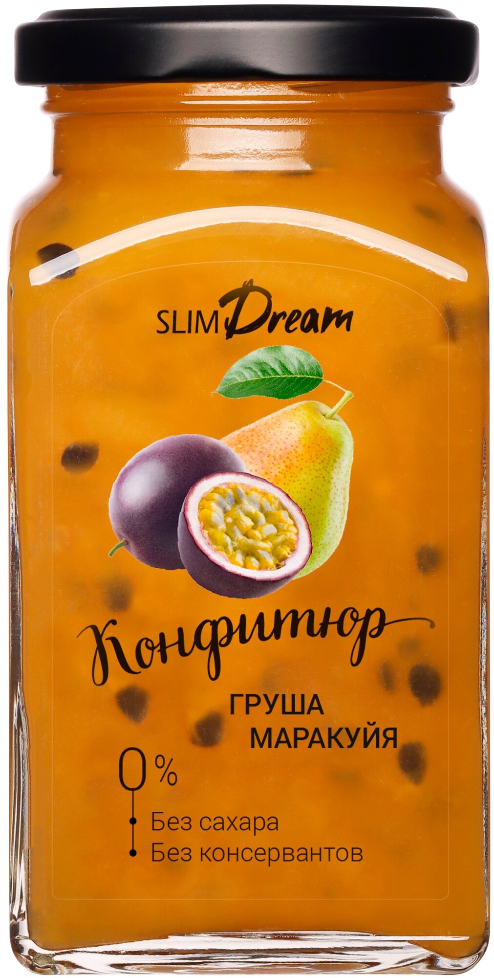 Конфитюр "Груша и маракуйя" без сахара Slim Dream 300 г