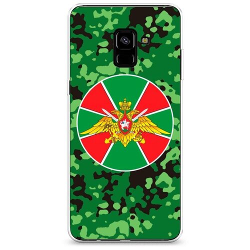 фото Силиконовый чехол "пограничные войска зеленый камуфляж" на samsung galaxy a8 + / самсунг галакси а8 плюс 2018 case place
