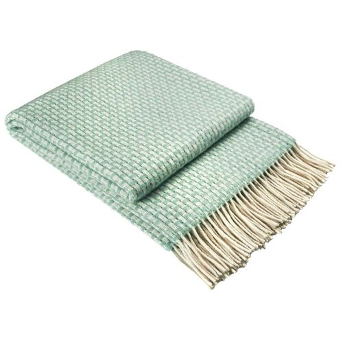 фото Плед vladi "рогожка", бирюза 200х220