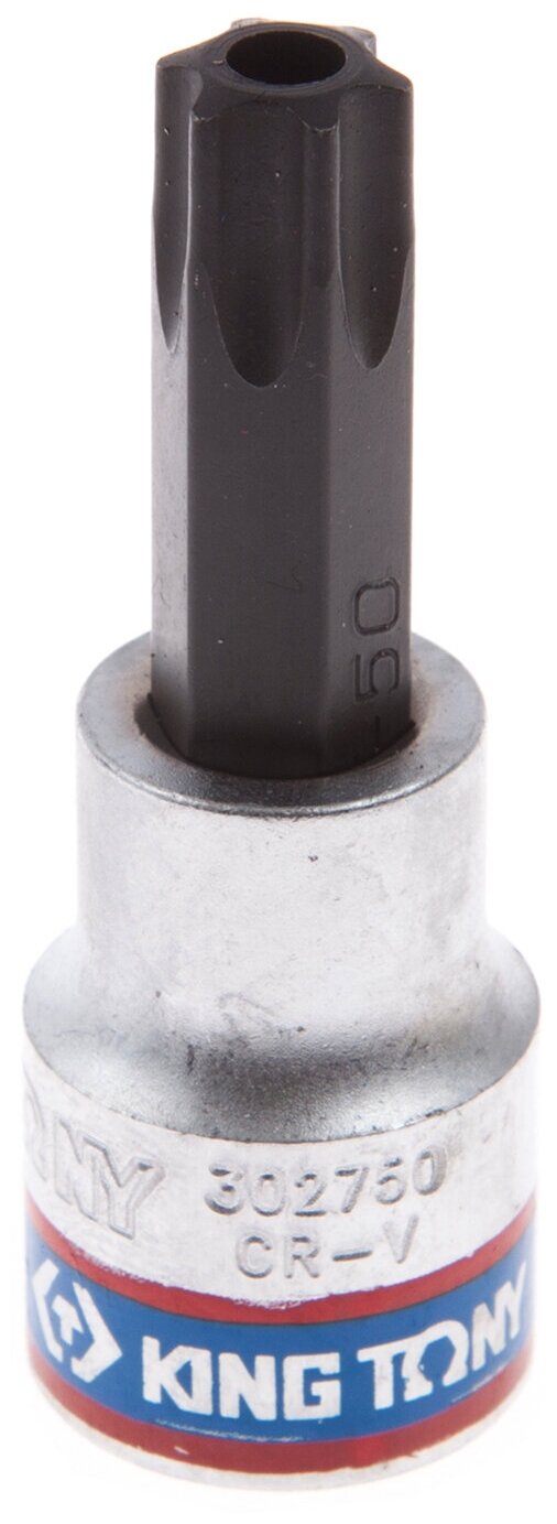 KING TONY 302750 насадка (бита) торцевая 3 / 8, torx, t50, l = 50 мм, с отверстием