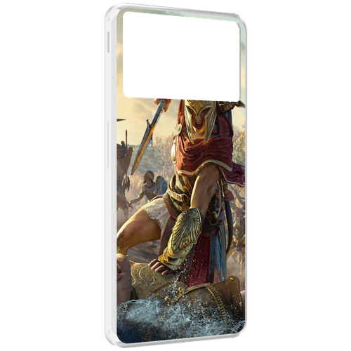 Чехол MyPads Assassin's Creed Odyssey Kassandra мужской для ZTE Nubia Z40S Pro задняя-панель-накладка-бампер