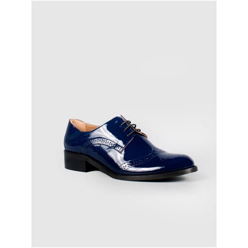 Женская обувь, G. Benatti, туфли, лакированная кожа, синий цвет, шнурки, размер 38