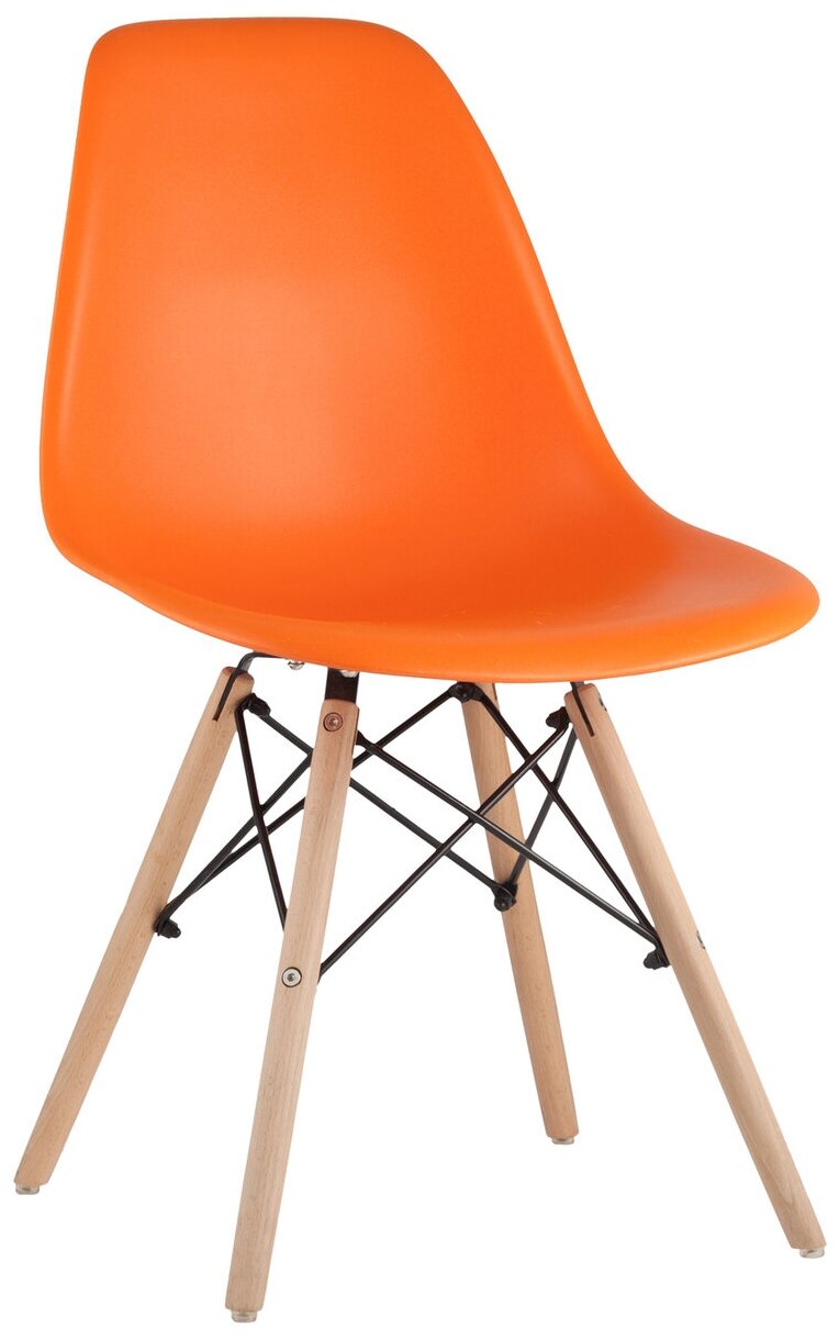 Стул дизайнерский Eames оранжевый