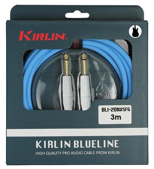 Kirlin BLI-201WFG-3M/BE Jack - Jack инструментальный кабель 3 метра