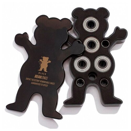 Подшипники Grizzly Golden Bear-Ings 9 BLACK комплект подшипников abec 9 2шт