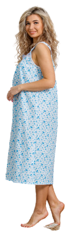 Ретро-Сорочка женская М-31 (голубой) 60 - фотография № 2