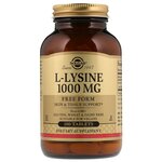 Solgar L-Lysine free form (L-лизин в свободной форме) 1000 мг 100 таблеток - изображение