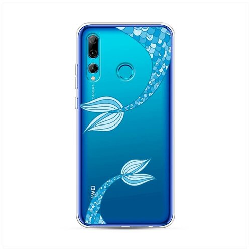 фото Силиконовый чехол "хвосты русалок" на huawei p smart plus 2019 / хуавей п смарт 2019 case place