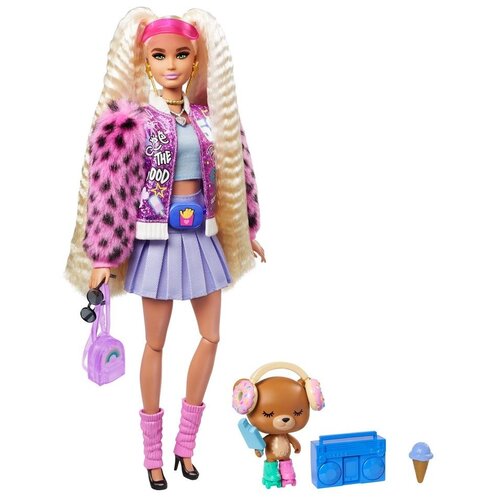 Кукла Barbie Экстра Блондинка с хвостиками , 30 см, GYJ77 (GYJ77)