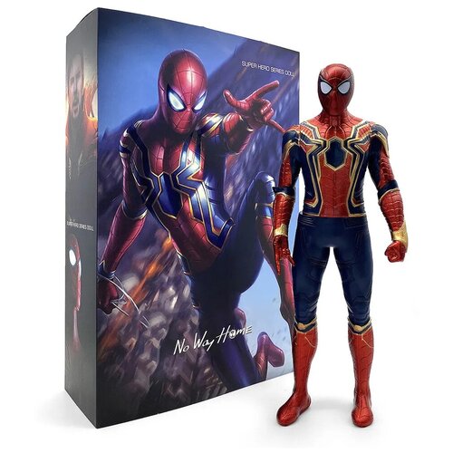 Фигурка Человек паук, 33 см / Игрушка супергероя с подвижными конечностями в подарочной упаковке (Марвел / Мстители)