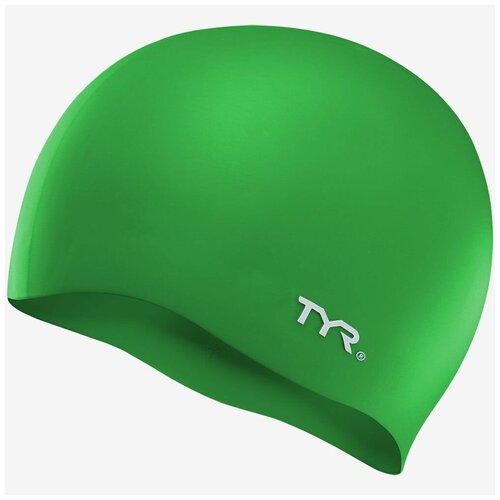 фото Шапочка для плавания tyr wrinkle free silicone cap, цвет - зеленый;материал - силикон 100%