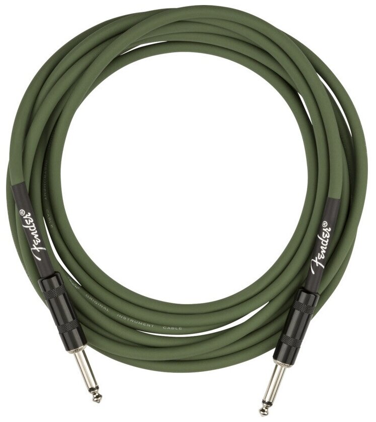 Кабель инструентальный Fender Strummer Pro 13 Instrument Cable Drab Green