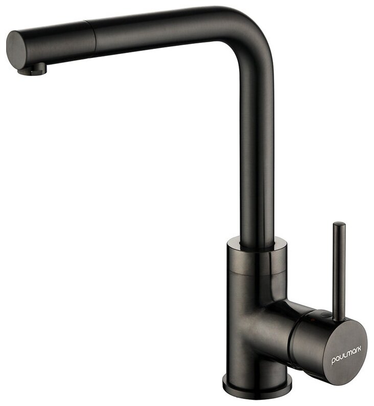 Смесители для кухни Paulmark HONNER, смеситель, вороненая сталь