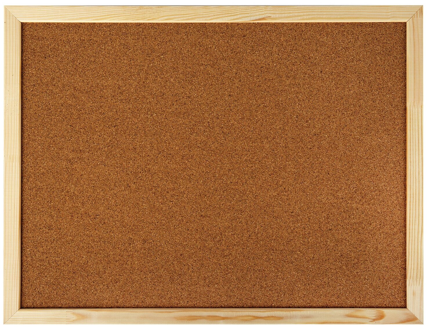 Доска пробковая для объявлений 45х60см, деревянная рамка, гарантия 10 лет, Россия, BRAUBERG,236859