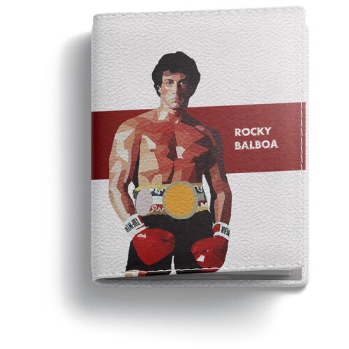 Обложка для паспорта UNCLE DAD, красный, белый обложка на паспорт и автодокументы exsport boxing