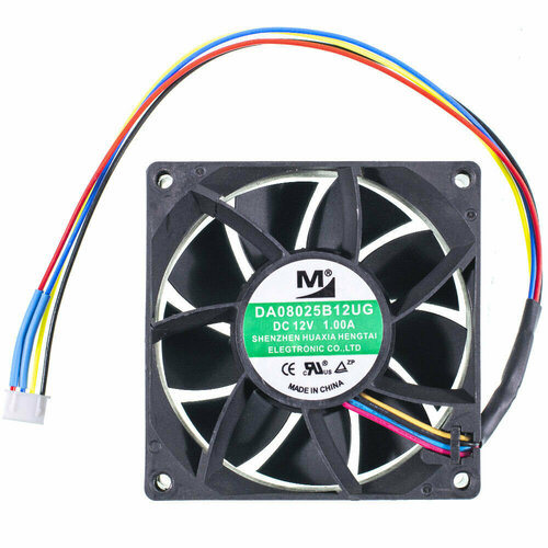 кулер вентилятор da08025b12ug для asic miner whatsminer m21s m20s p21 12v 1a 80x80x25mm 4 pin асик майнер Кулер / вентилятор DA08025B12UG для Asic miner WhatsMiner M21S, M20S, P21 (12V / 1A) 80x80x25mm 4 Pin, Асик майнер