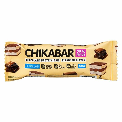 Chikalab Chikabar, 60 г, Crunchy Cookies / Хрустящее Печенье chikalab chikabar glazed protein bar 60g crunchy cookies white chocolate