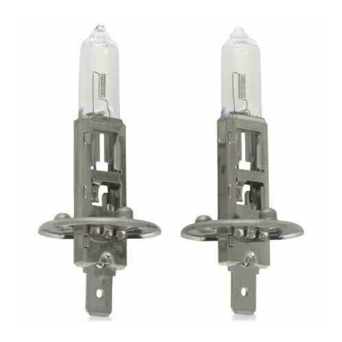 Лампа автомобильная галогенная Celen Н1 3400К Halogen Quasar теплый белый свет 12V 55W, +75% света, UV-stop, бокс 2 шт, 53250 Q