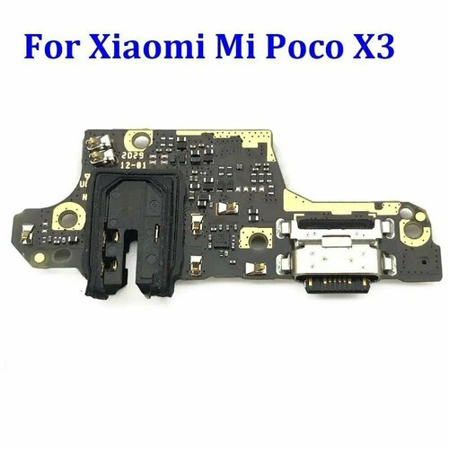 Шлейф для Xiaomi Poco X3 NFC/X3 Pro плата системный разъем/разъем гарнитуры/микрофон