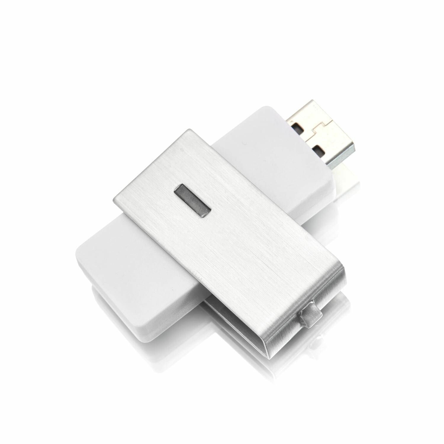 Флешка Hasp, 8 ГБ, белая, USB 2.0, арт. F12