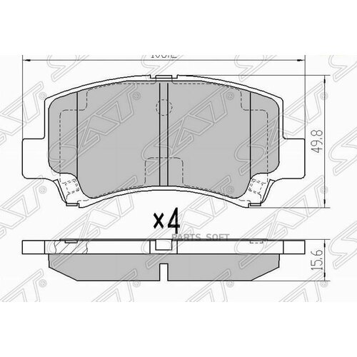 Колодки Тормозные Перед Suzuki Wagon R 00-/Chery A1 07- Sat арт. ST-55810-75F32