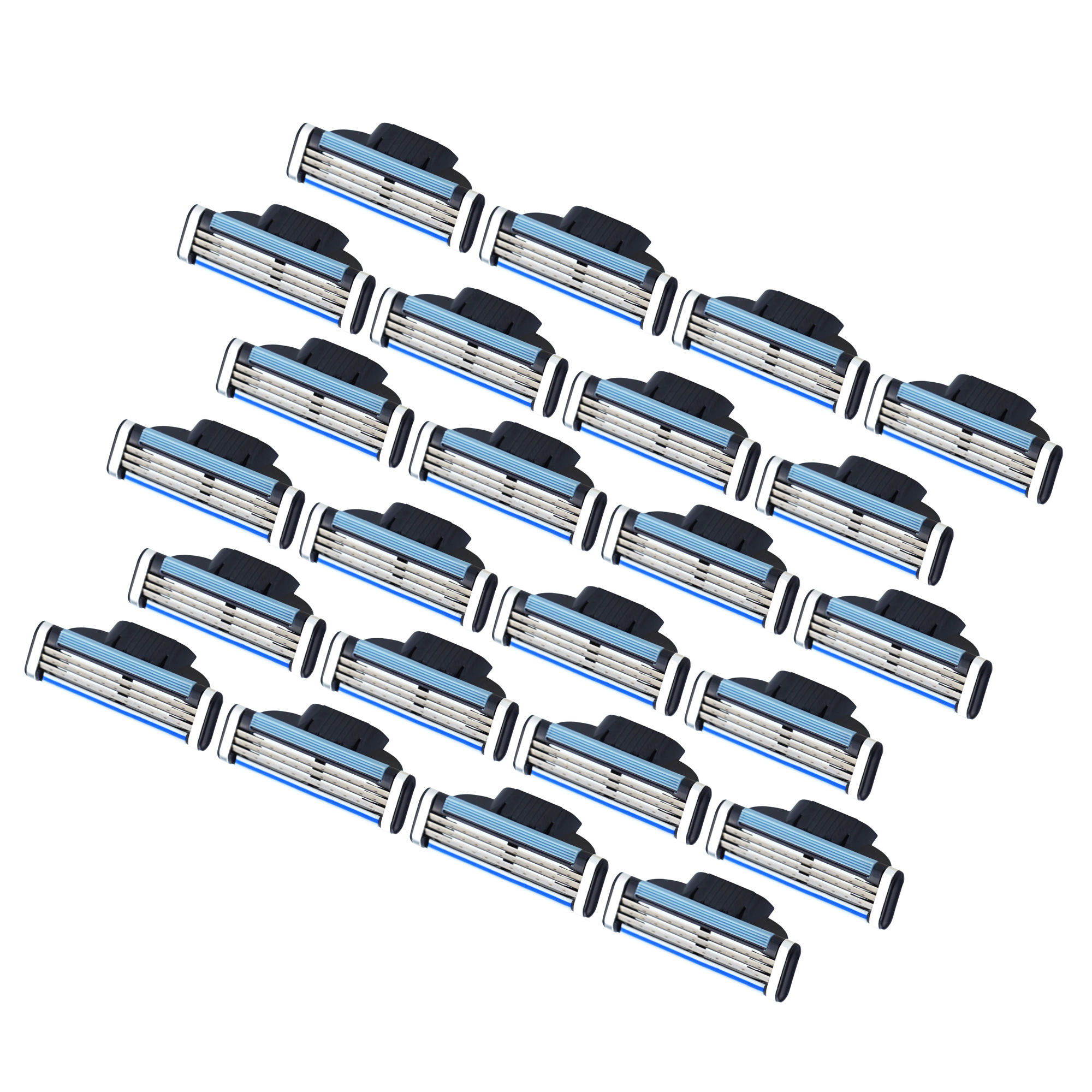 Сменные кассеты Men's Mac 3 для бритья мужские совместимы с Gillette Mach 3, 24 шт по 3 лезвия