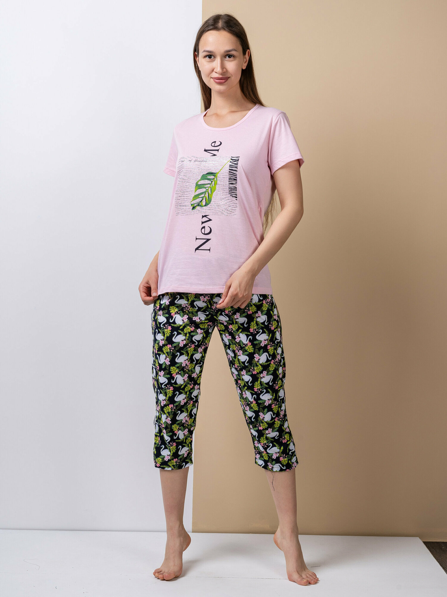 Пижама со штанами и футболкой-48 - фотография № 5