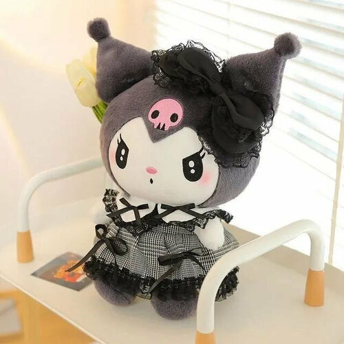 Мягкая игрушка из аниме Куроми Kuromi, 20 см, серый