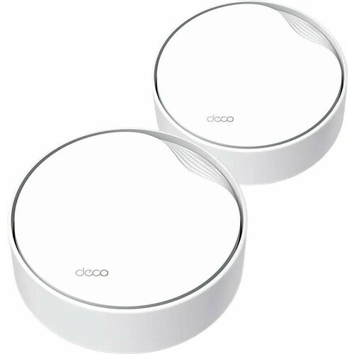 Бесшовный Mesh роутер TP-LINK Deco X50-PoE, AX3000, белый, 2 шт. в комплекте [deco x50-poe(2-pack)]