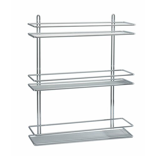 563-90 Полочка прямоугольная 3-ярусная (хром) (063-00)