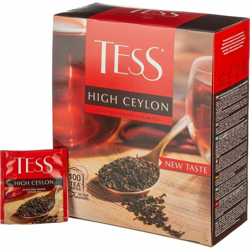 Чай черный пакетированный Tess High Ceylon, 2,25гх100пак 1794897 1822-09