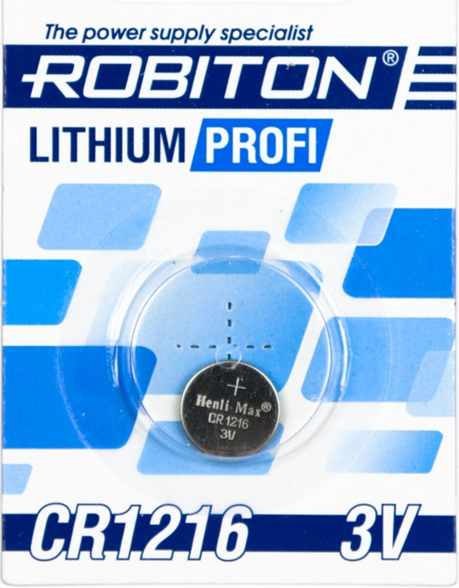 Батарейка ROBITON PROFI R-CR1216, 3 В BL1