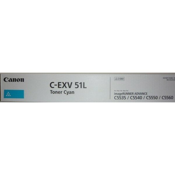 C-EXV51CL [0485C002] Тонер картридж голубой малого объема для Canon iR ADV C55xx (26000 стр.)