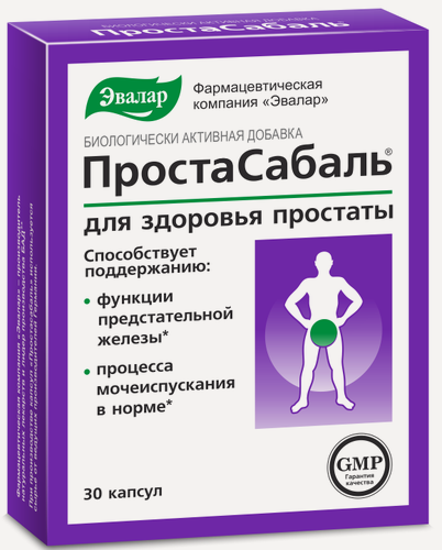 Изображение товара Простасабаль, 30 капсул, Эвалар