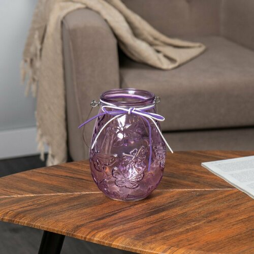 Ваза стеклянная для цветов 13х17 см интерьерная 849₽