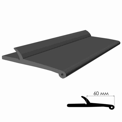 Расширитель колесных арок универсальный 60 мм без крепёжной ленты (ТЭП резина, для автомобиля) на метраж belais #19791