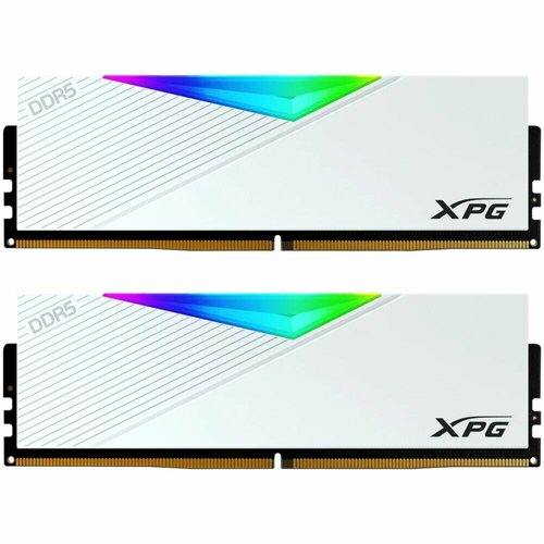 Модуль памяти DIMM 32Gb 2х16Gb DDR5 PC54400 6800MHz ADATA XPG Lancer RGB White AX5U6800C3416G-DCLARWH 17990₽