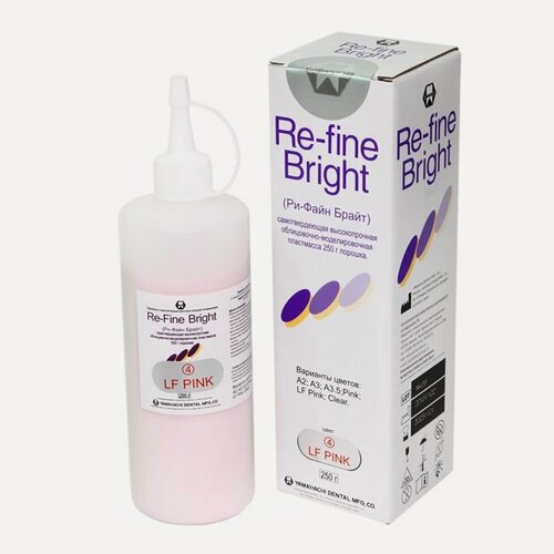 Изображение товара Пластмасса Re-Fine Bright LF PINK, самоотв. облиц-но-моделир, время- 3мин, порошок 250гр