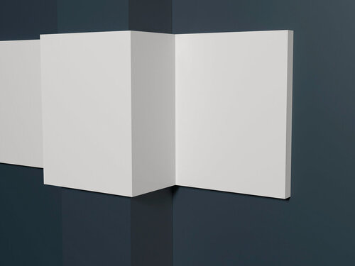 Изображение товара Молдинг для стен декоративный дюрополимер Decor-Dizayn (Декор-Дизайн), 99x8x2000 мм, DD12 белый