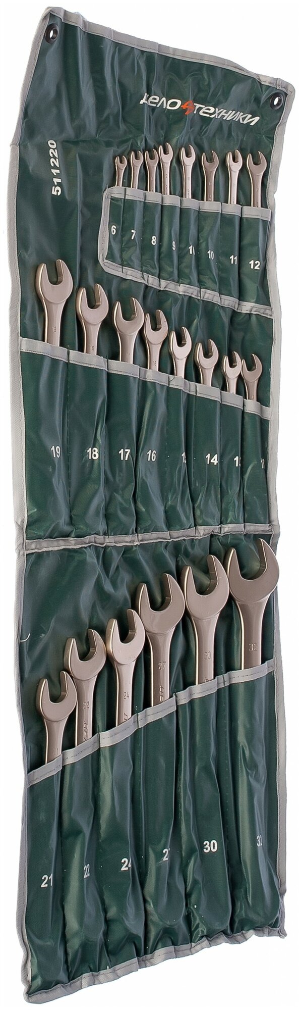 Набор гаечных ключей Дело Техники 511220, 22 предм, хром