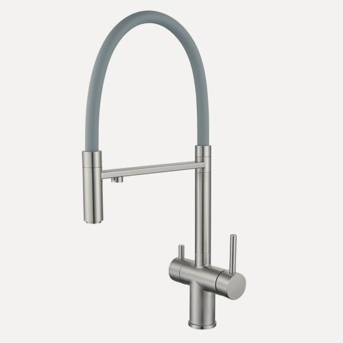 Изображение товара Смеситель для кухни с подключением фильтра Shevanik S1AD78TDL, сатин