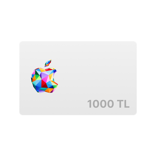 Подарочная карта Apple iTunes 1000 TL турецких лир Турция Пополнение счета цифровой код 291900₽