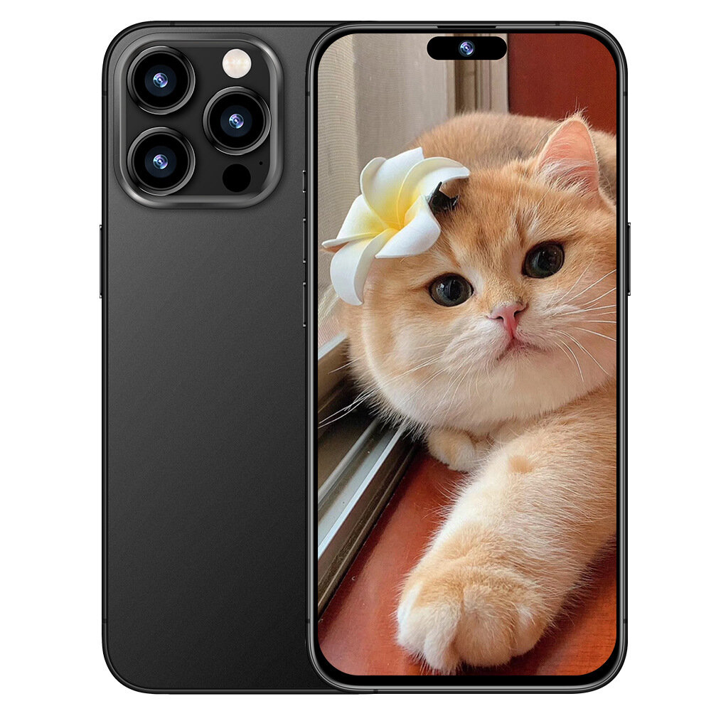 Смартфон i15proMax 6/128 ГБ, 4G, NFC, черный, US-plug