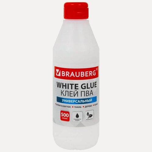 Изображение товара Клей ПВА Brauberg, 500г, универсальный (600982), 1шт.